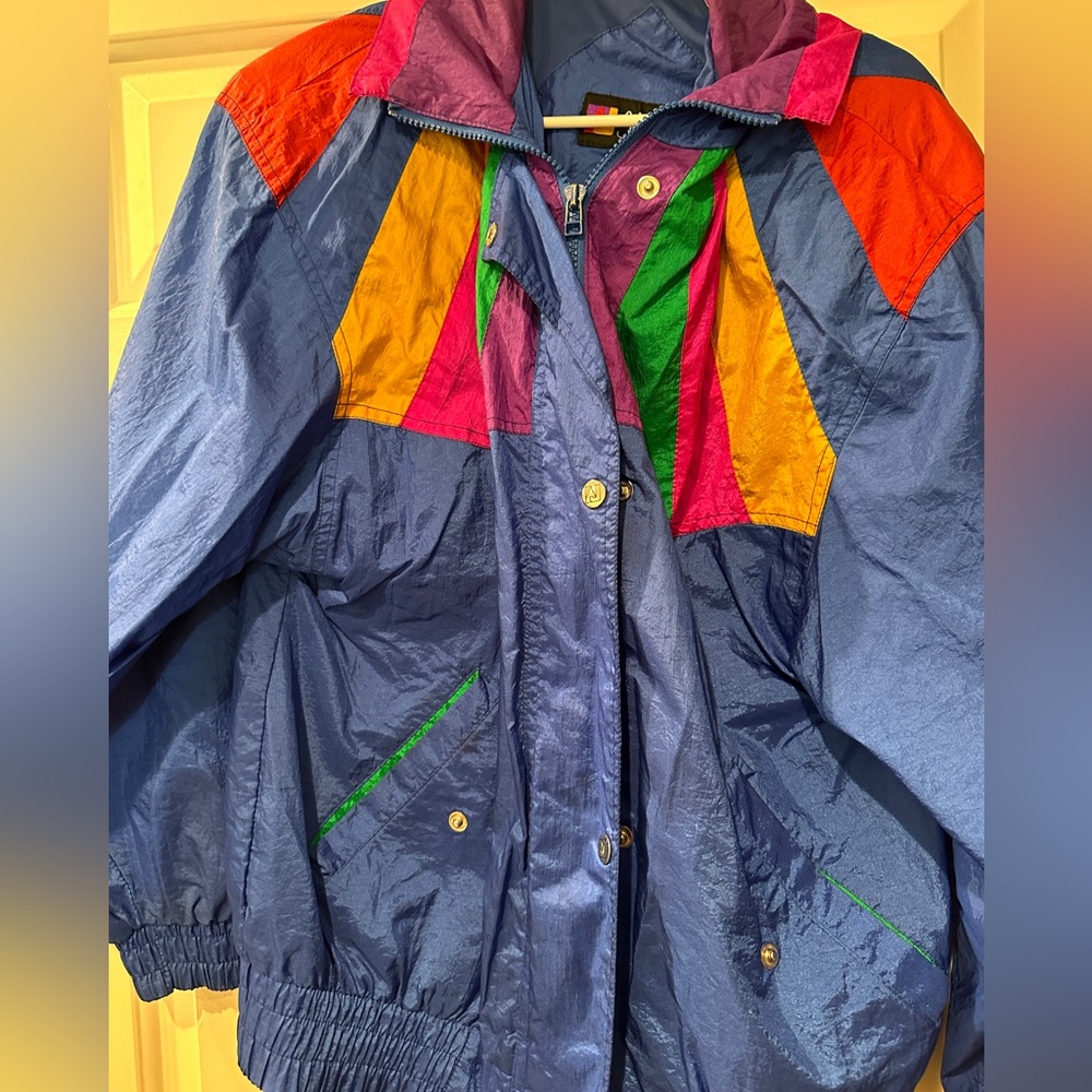 Vintage multicolor unisex 80’s windbreaker